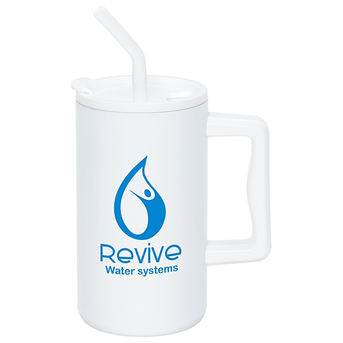 Custom Harmony Vacuum Mug with Straw - 27 oz.