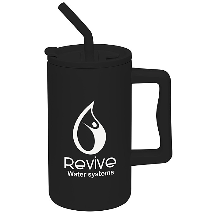Custom Harmony Vacuum Mug with Straw - 27 oz.