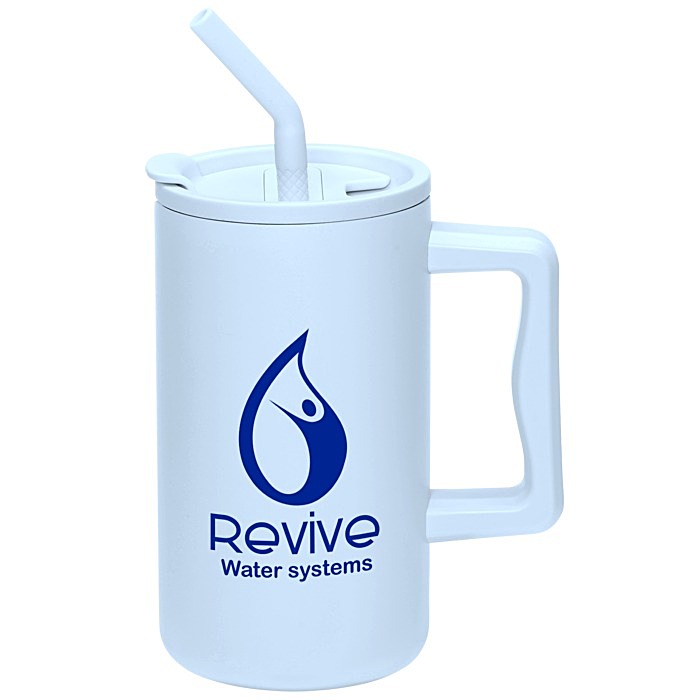 Custom Harmony Vacuum Mug with Straw - 27 oz.