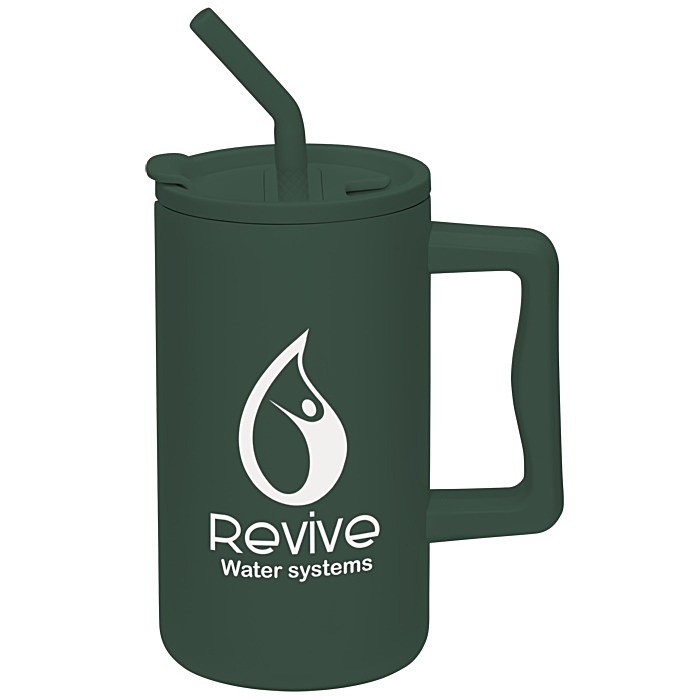 Custom Harmony Vacuum Mug with Straw - 27 oz.