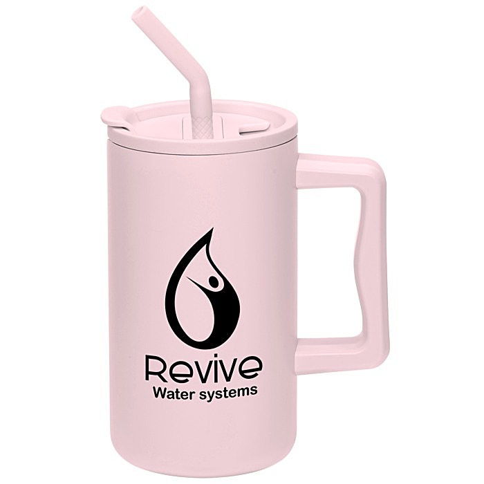Custom Harmony Vacuum Mug with Straw - 27 oz.