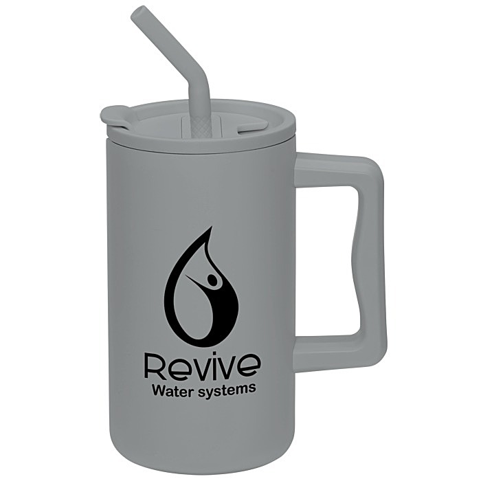 Custom Harmony Vacuum Mug with Straw - 27 oz.