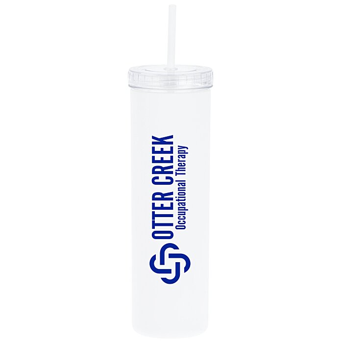 Custom SilkChic Tumbler with Straw - 27 oz.