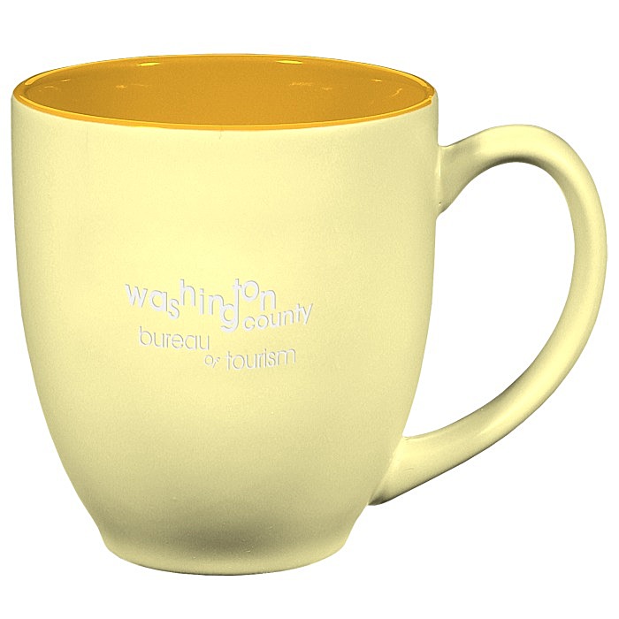 Custom Sebring Bistro Mug - Pastel - 14 oz - Laser Engraved