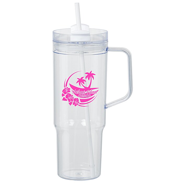 Custom Oliver Acrylic Mug with Straw - 40 oz