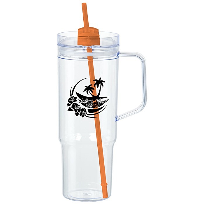 Custom Oliver Acrylic Mug with Straw - 40 oz
