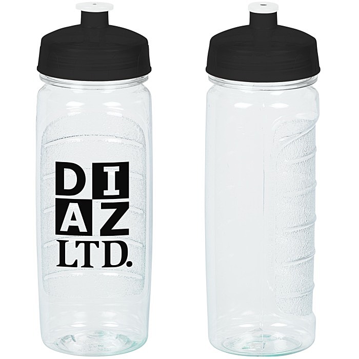 Custom Refresh Clutch Water Bottle - 20 oz - Clear - 24 hr