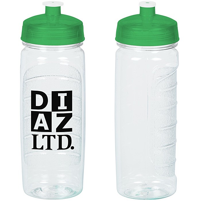 Custom Refresh Clutch Water Bottle - 20 oz - Clear - 24 hr