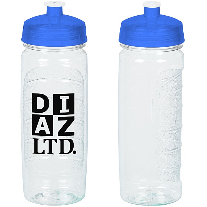 Custom Refresh Clutch Water Bottle - 20 oz - Clear - 24 hr
