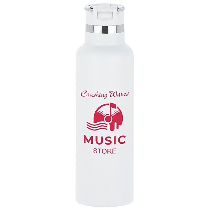 Custom h2go Juno Vacuum Bottle with Flip Straw Lid - 20 oz