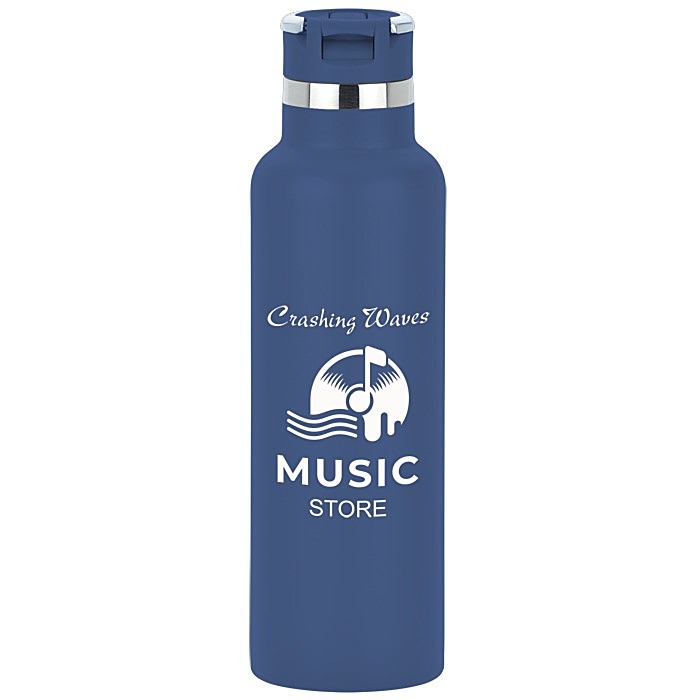 Custom h2go Juno Vacuum Bottle with Flip Straw Lid - 20 oz