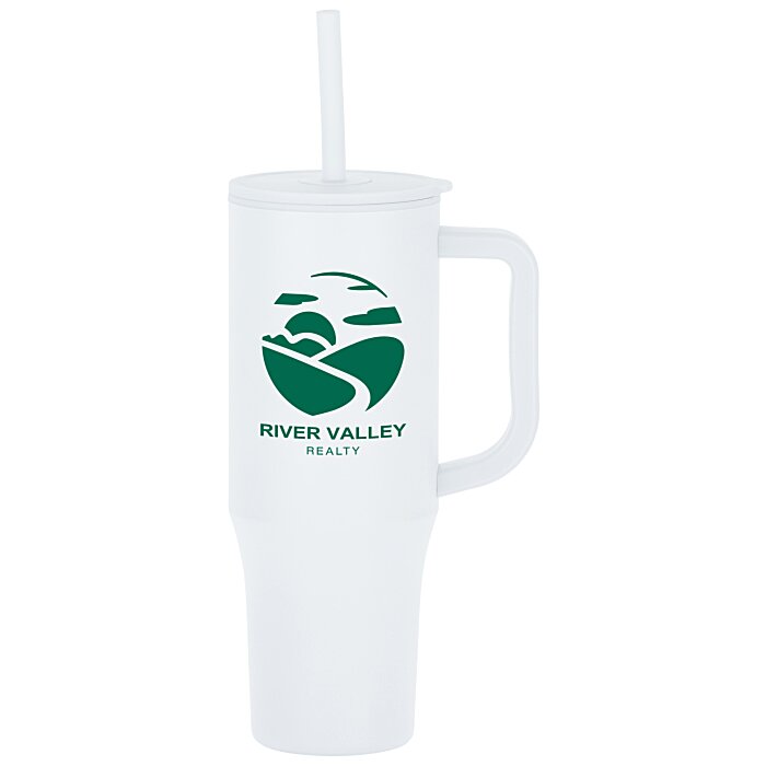 Custom Erie Mug with Straw - 30 oz