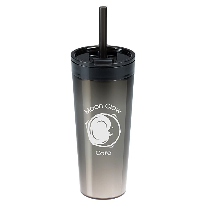Custom Glam Tumbler with Straw - 24 oz