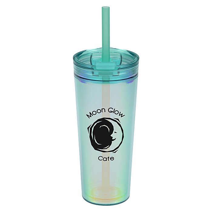 Custom Glam Tumbler with Straw - 24 oz