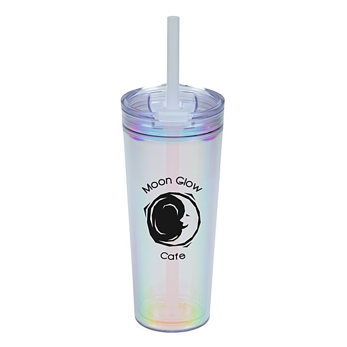 Custom Glam Tumbler with Straw - 24 oz