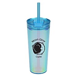 Custom Glam Tumbler with Straw - 24 oz