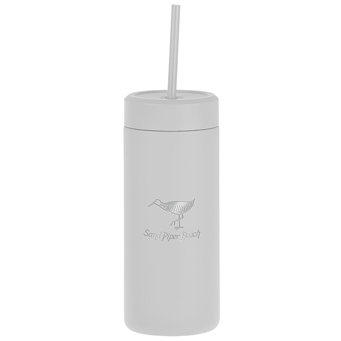 Custom Sol Tonal Tumbler with Straw - 20 oz - Laser Engraved