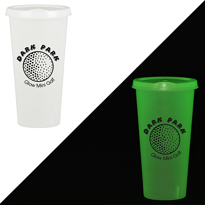 Custom Rave Nite Glow Tumbler with Lid - 26 oz.