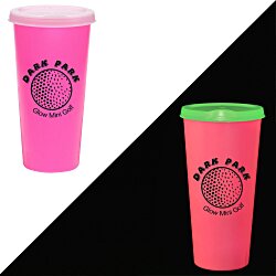 Custom Rave Nite Glow Tumbler with Lid - 26 oz.