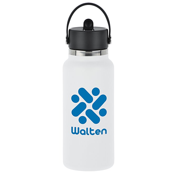 Custom Hydro Flask Wide Mouth with Flex Straw Cap - 32 oz