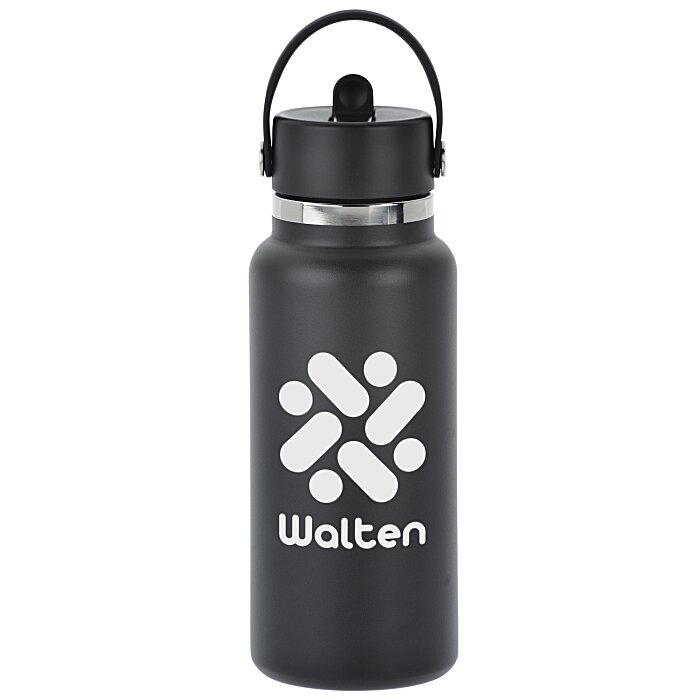 Custom Hydro Flask Wide Mouth with Flex Straw Cap - 32 oz