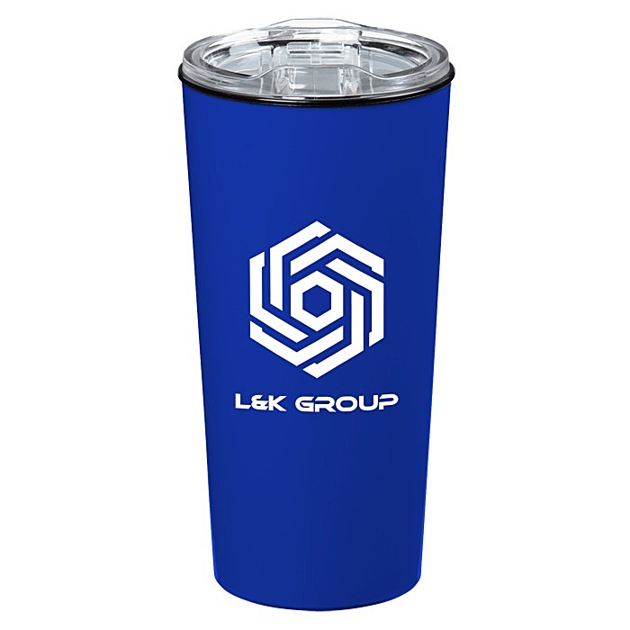 Custom Roadmaster Travel Tumbler - 18 oz - Black Interior - Clear Lid