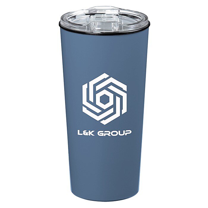 Custom Roadmaster Travel Tumbler - 18 oz - Black Interior - Clear Lid