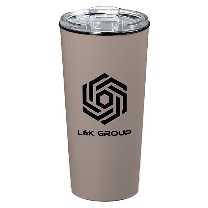 Custom Roadmaster Travel Tumbler - 18 oz - Black Interior - Clear Lid