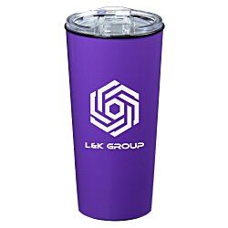 Custom Roadmaster Travel Tumbler - 18 oz - Black Interior - Clear Lid