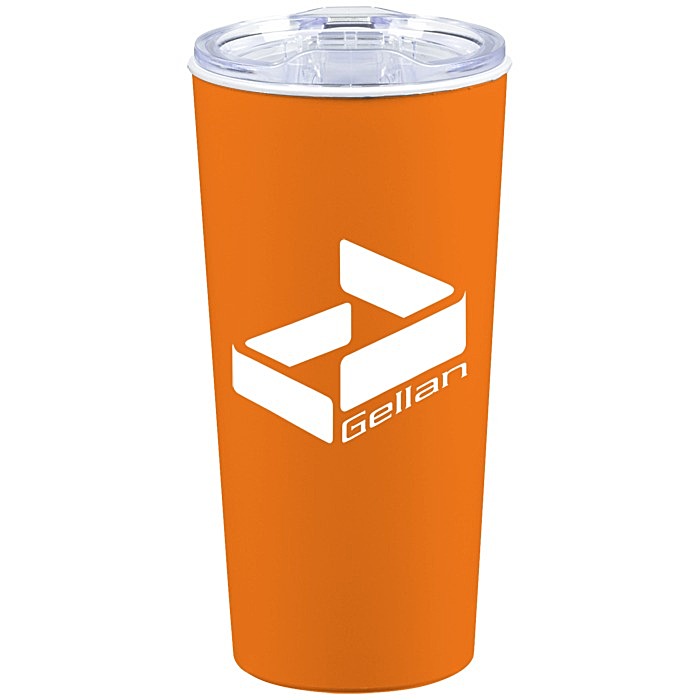 Custom Roadmaster Travel Tumbler - 18 oz - White Interior - Clear Lid