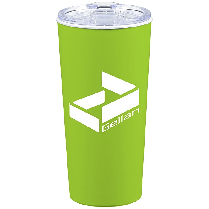 Custom Roadmaster Travel Tumbler - 18 oz - White Interior - Clear Lid