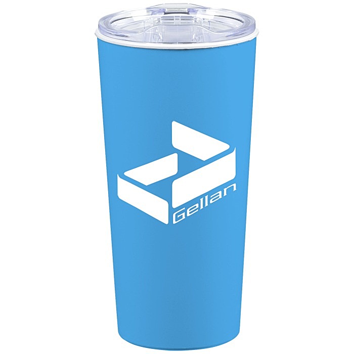 Custom Roadmaster Travel Tumbler - 18 oz - White Interior - Clear Lid