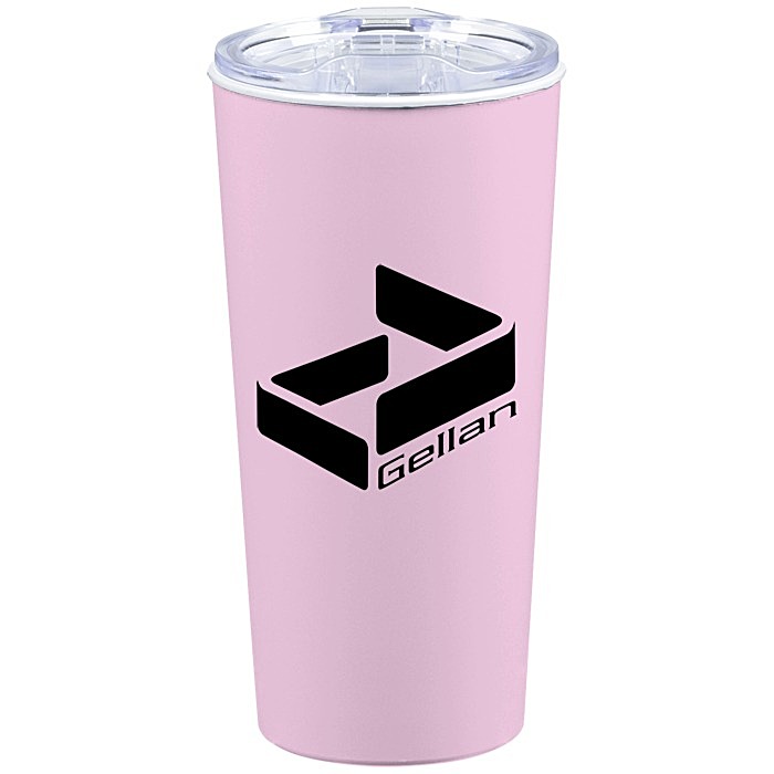 Custom Roadmaster Travel Tumbler - 18 oz - White Interior - Clear Lid
