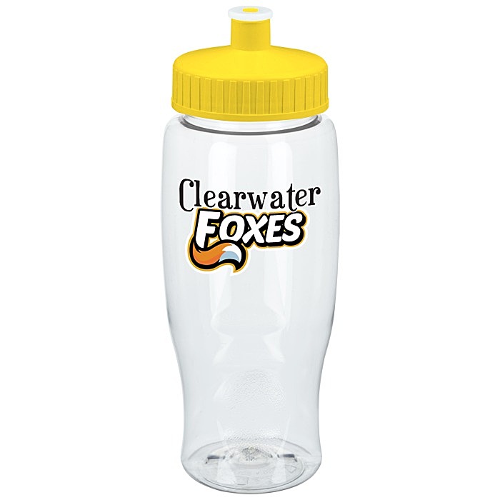 Custom Clear Impact Comfort Grip Bottle - 27 oz - Full Colour