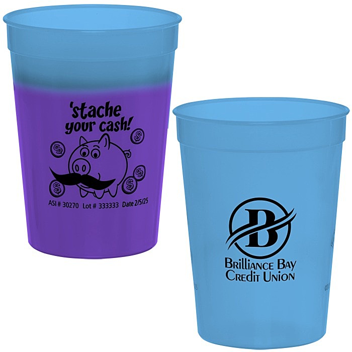 Custom Super Kid Mood Stadium Cup - 12 oz - Dollars and Cents