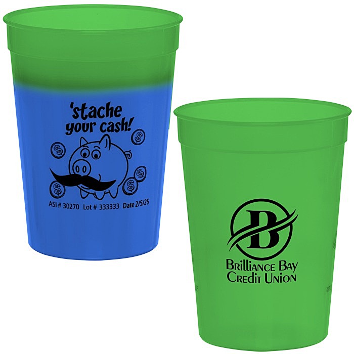 Custom Super Kid Mood Stadium Cup - 12 oz - Dollars and Cents