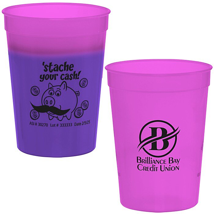 Custom Super Kid Mood Stadium Cup - 12 oz - Dollars and Cents