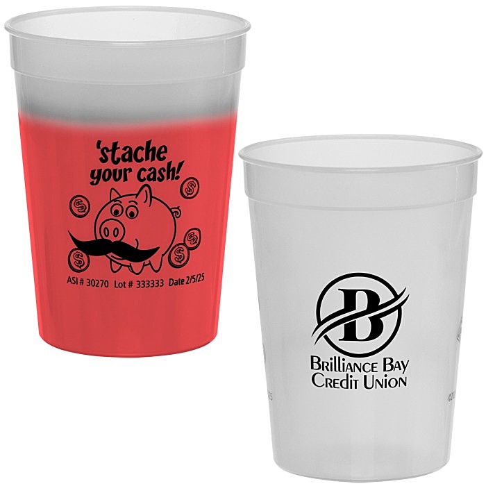 Custom Super Kid Mood Stadium Cup - 12 oz - Dollars and Cents