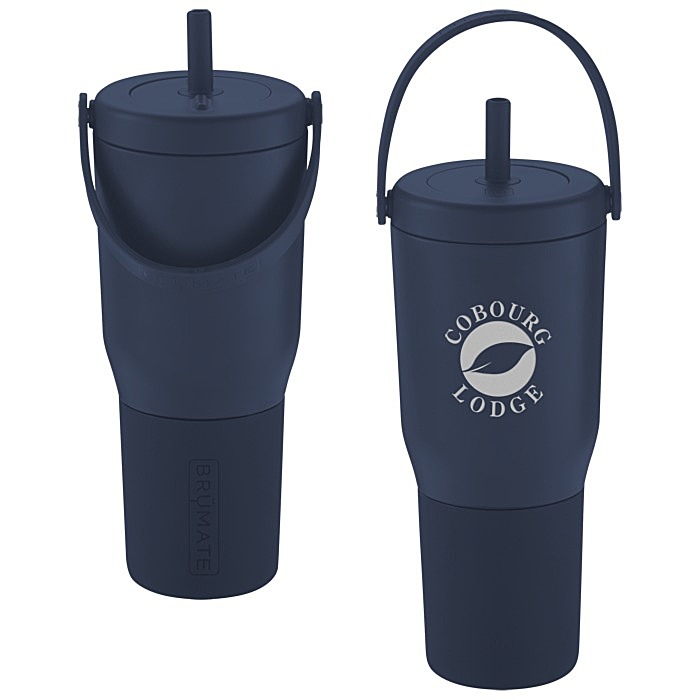 Custom BruMate Resa Vacuum Tumbler with Straw- 35 oz.- Laser Engraved