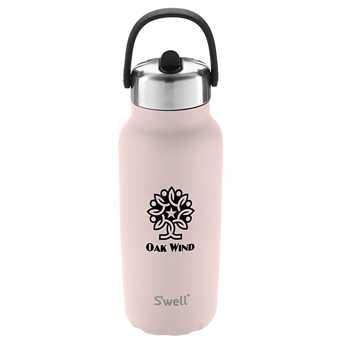 Custom S'well Explorer Vacuum Bottle with Flip Straw Lid - 32 oz