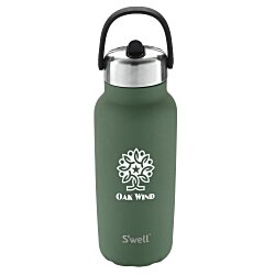 Custom S'well Explorer Vacuum Bottle with Flip Straw Lid - 32 oz