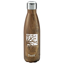 Custom S'well Original Vacuum Bottle - 17 oz.- Wood