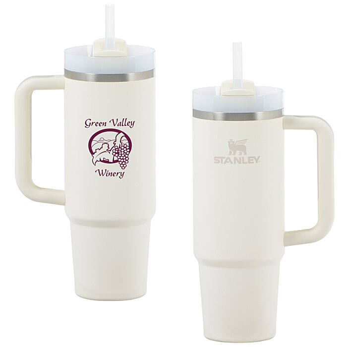 Custom Stanley Quencher H2.0 FlowState Vacuum Mug with Straw - 30 oz