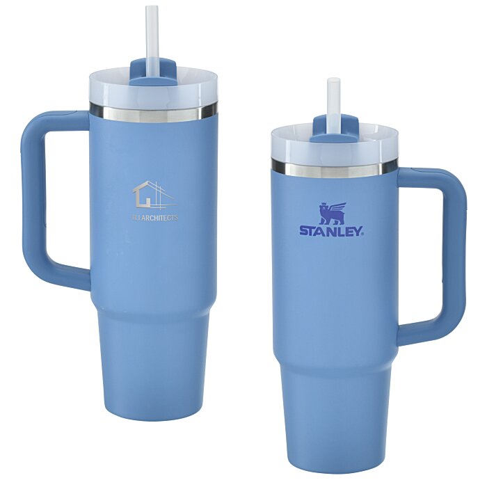 Custom Stanley Quencher H2.0 FlowState Vacuum Mug with Straw - 30 oz - Laser Engraved