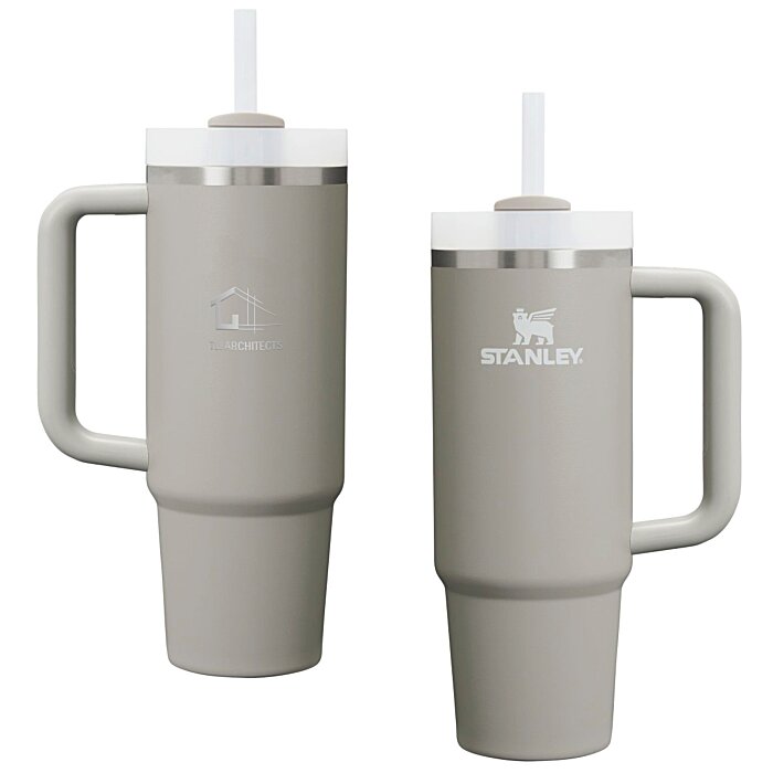 Custom Stanley Quencher H2.0 FlowState Vacuum Mug with Straw - 30 oz - Laser Engraved