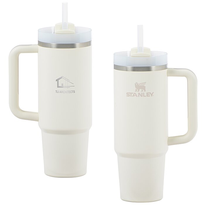 Custom Stanley Quencher H2.0 FlowState Vacuum Mug with Straw - 30 oz - Laser Engraved