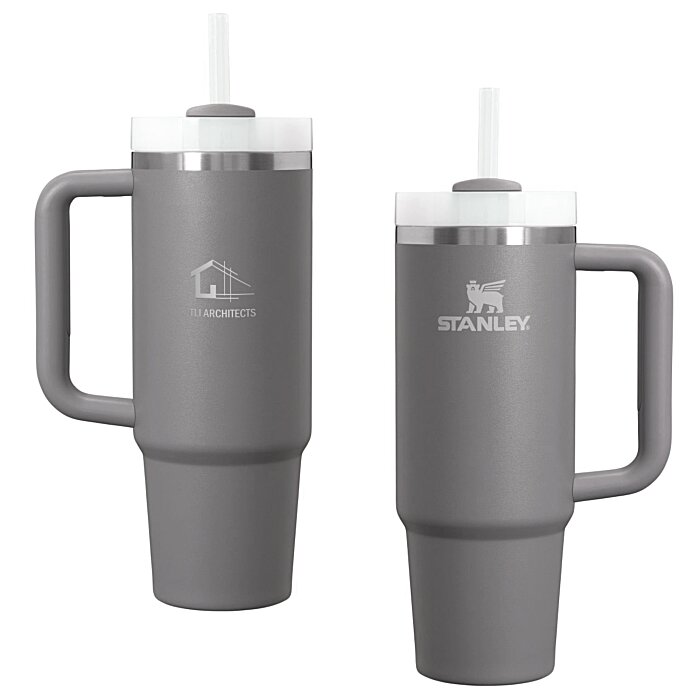 Custom Stanley Quencher H2.0 FlowState Vacuum Mug with Straw - 30 oz - Laser Engraved