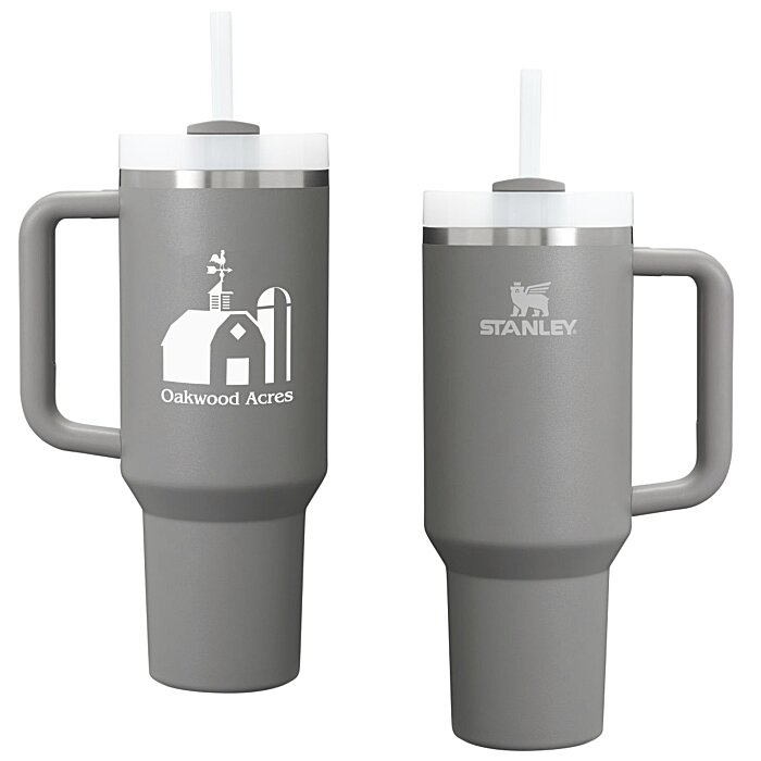Custom Stanley Quencher H2.0 FlowState Vacuum Mug with Straw - 40 oz