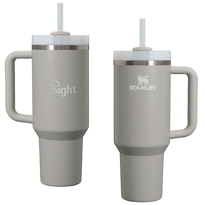 Custom Stanley Quencher H2.0 FlowState Vacuum Mug with Straw - 40 oz - Laser Engraved
