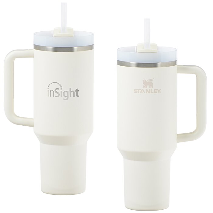 Custom Stanley Quencher H2.0 FlowState Vacuum Mug with Straw - 40 oz - Laser Engraved